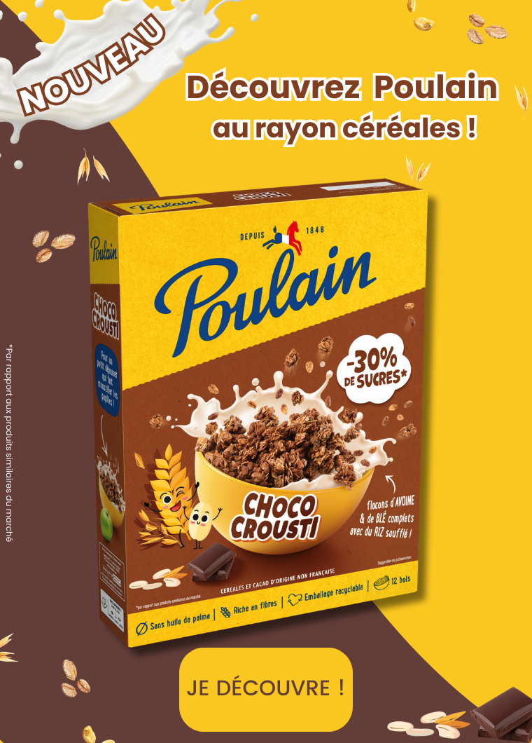 Céréales Poulain Choco Crousti